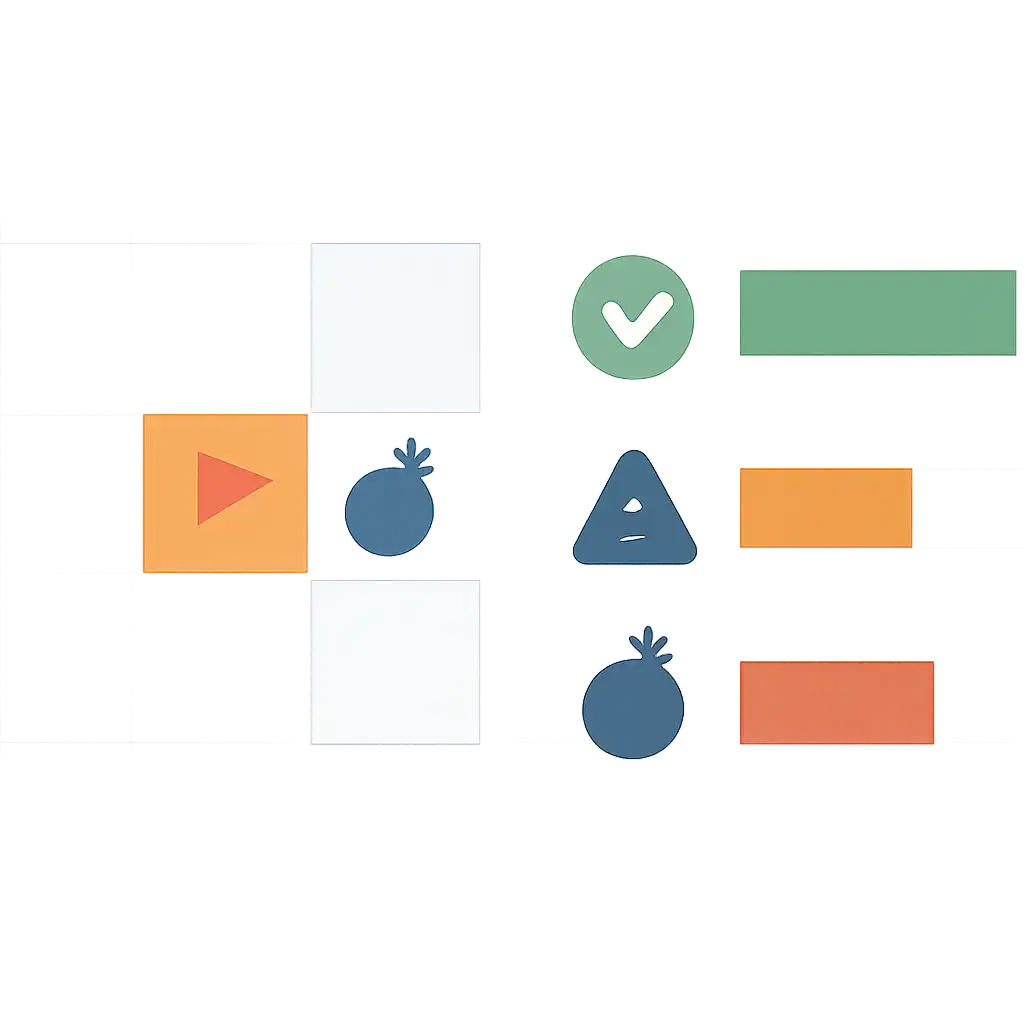 Infographic comparing options using coloured bars and, Mines Game