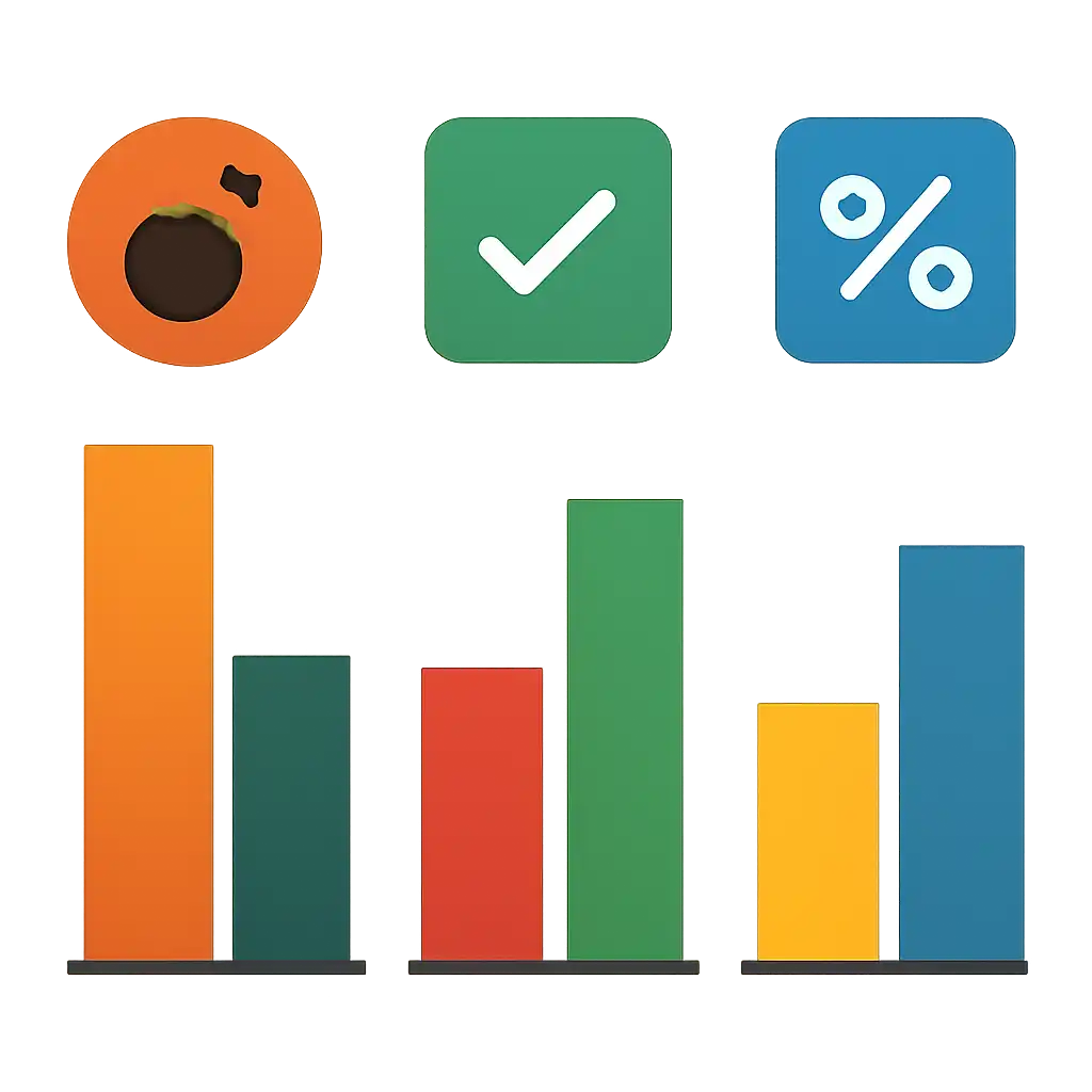 Infographic comparing options using coloured bars and, Is Mines Game Rigged? Provably Fair and RTP Explained